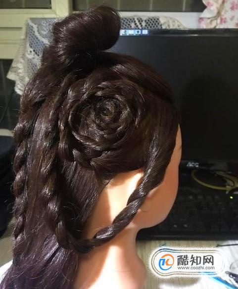 扎美丽的古装头发优质